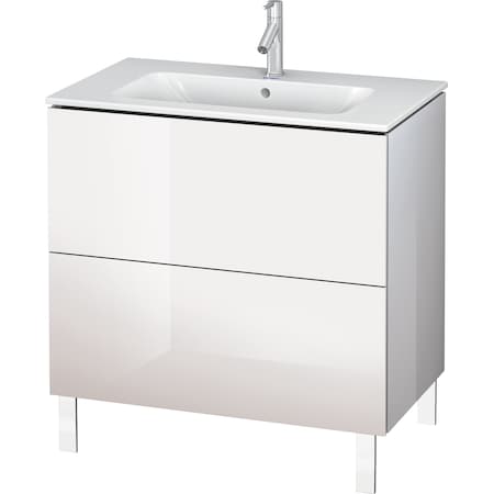 Duravit L-Cube Floor Standing Vanity Unit Lc662602222 White High Gloss LC662602222